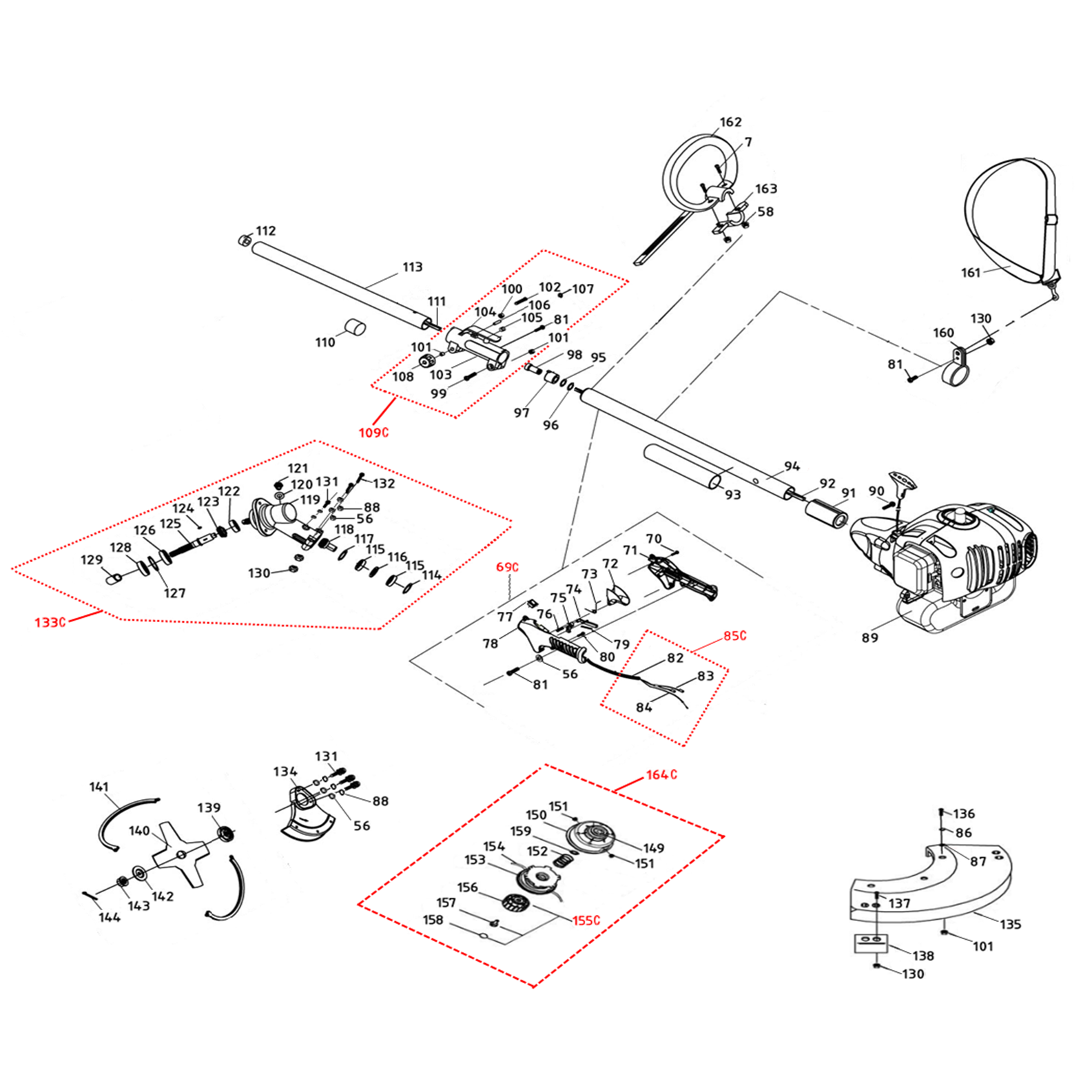Триммер бензиновый (бензокоса) ЗКРБ-250