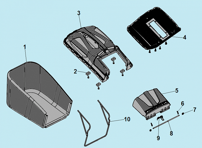 5 ТРАВОСБОРНИК Газонокосилка CHAMPION LM5131