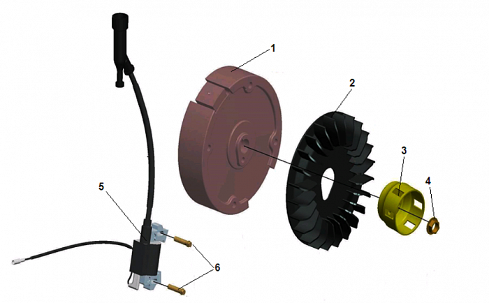 7 МАГНЕТО - МАХОВИК МОТОПОМПА CHAMPION GHP40-2