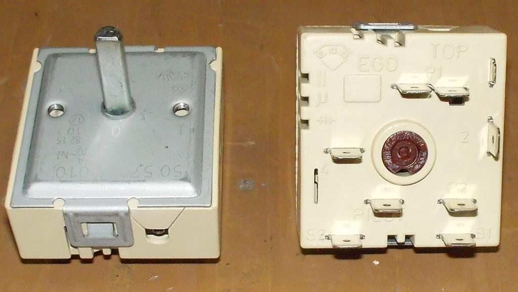 Регулятор (эл.плиты) СТАРЫЙ ТИП БЕЛЫЙ EGO 50.57021.010  (50 шт|кор) (Merloni -037056 481281718144 8062989 8002327 8054129 163900005 COK356UN )